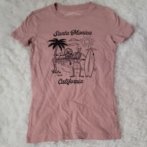 Aeropostale Classic Crew Tee in Pink